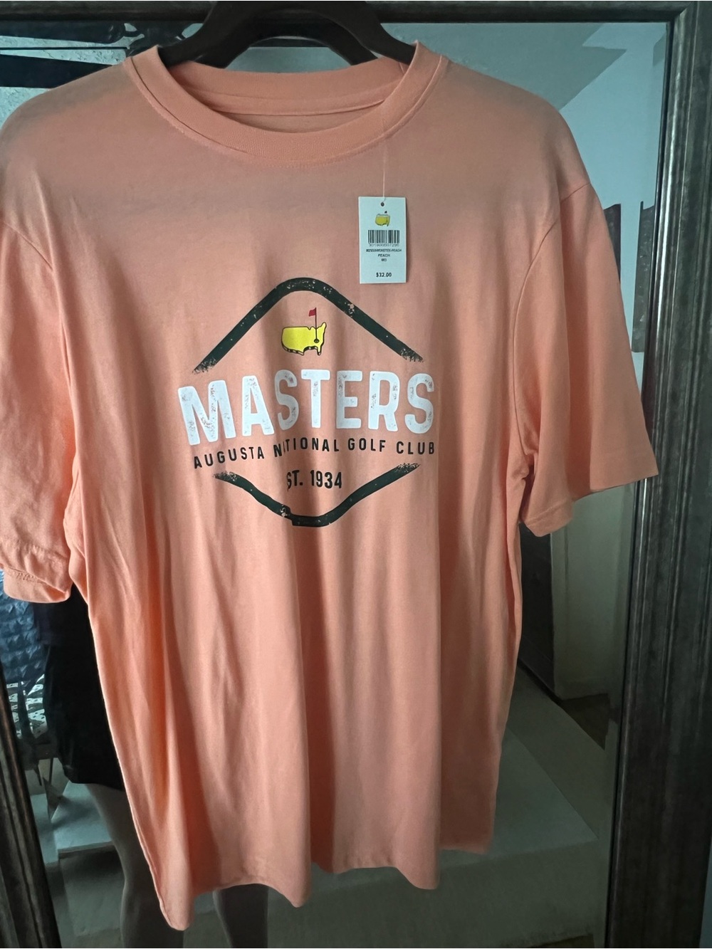 Masters Peach Logo Short Sleeve Graphic Tee
